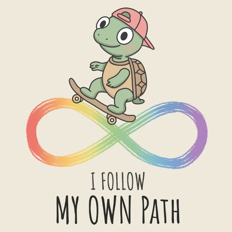 Ich folge meinem eigenen Weg, Skating Turtle