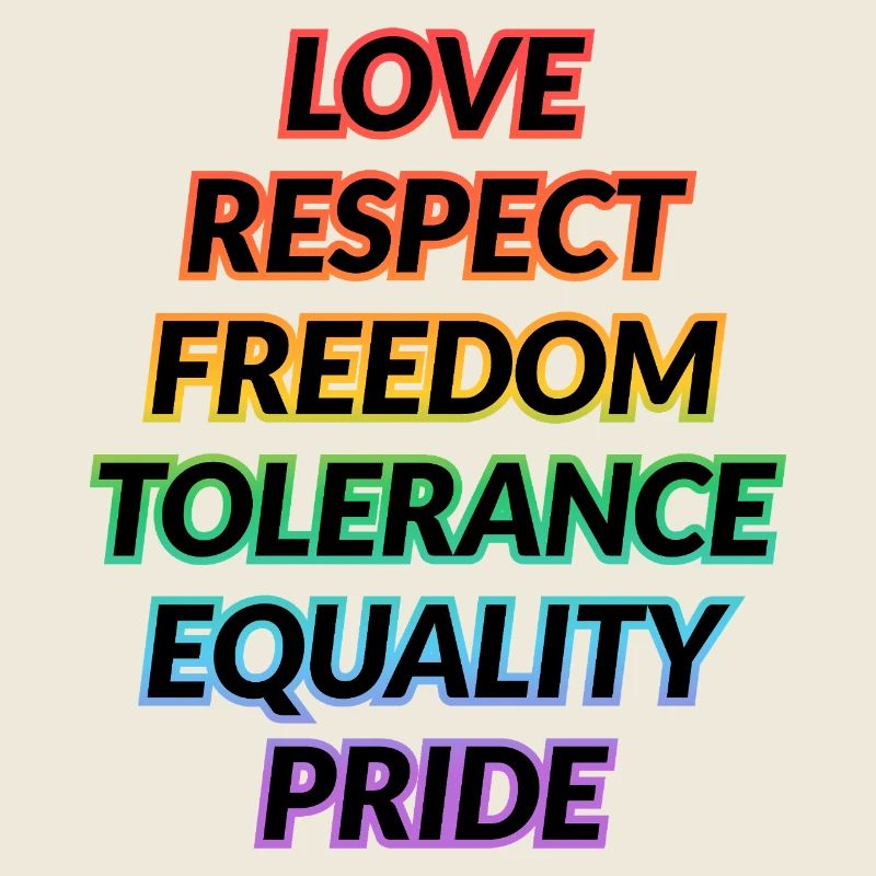 Pride Rainbow Values Tee
