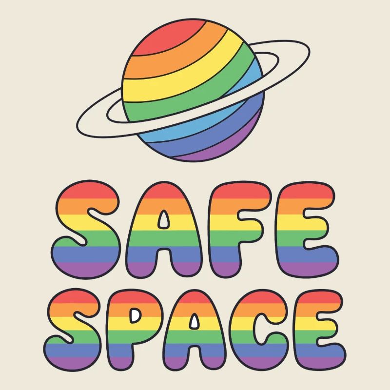 LBGTQIA+ Safe Space Pride Month Sticker - Safe Spa