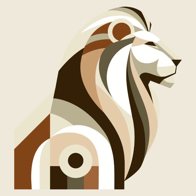 Abstract Lion