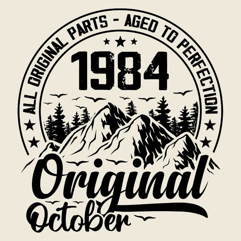 1984 octobre Original : 40 Ans cadeau Anniversaire