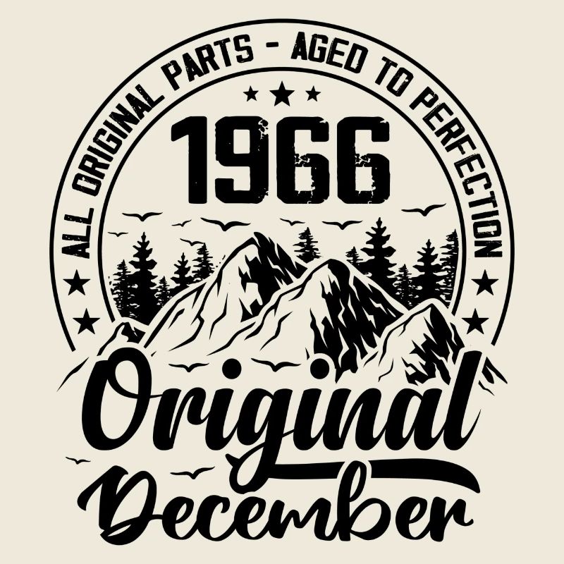 1966 décembre Original 58 Ans cadeau Anniversaire