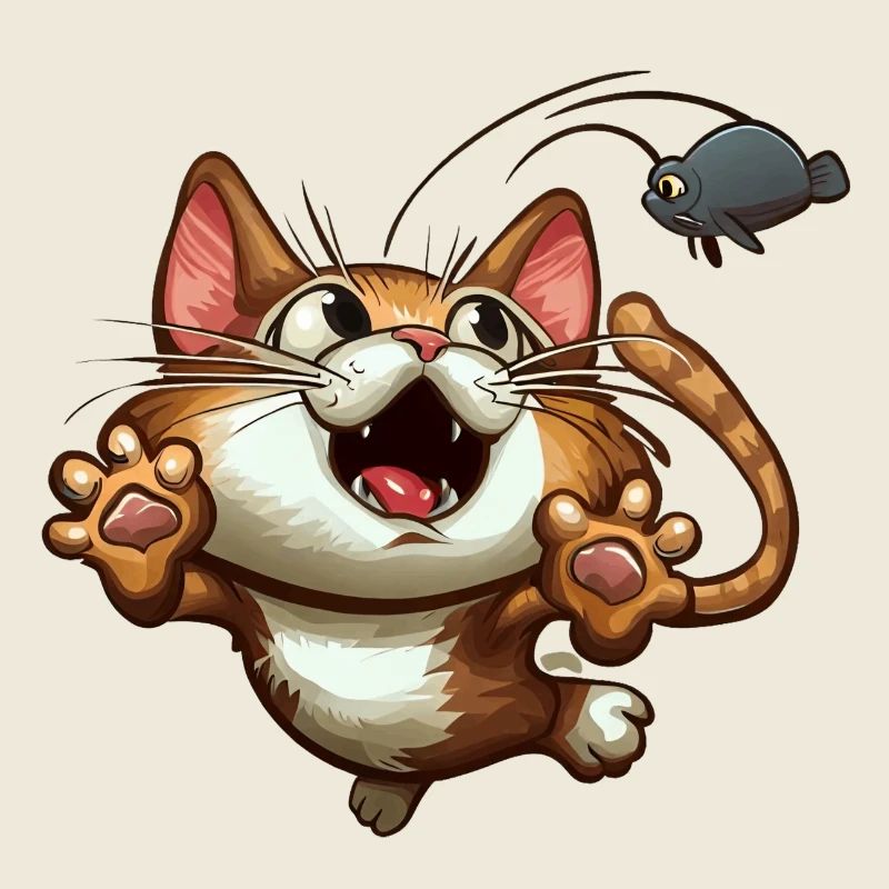 Le chat attrape la souris est attrapé