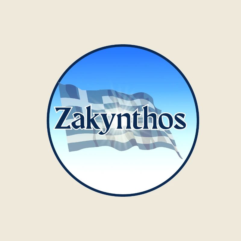 Zakynthos Grèce Drapeau grec