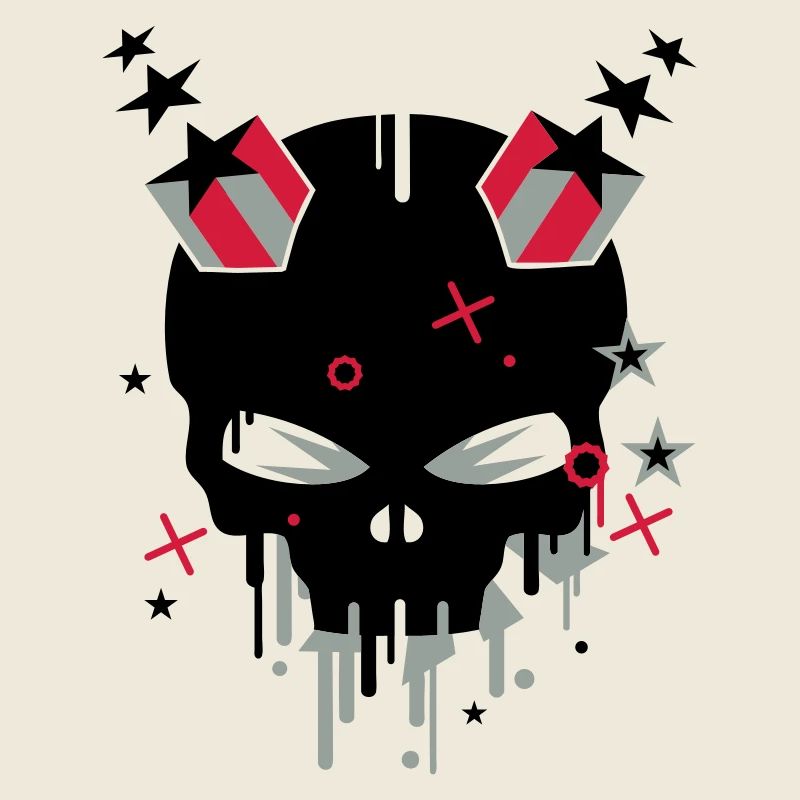 Devilskull with stars