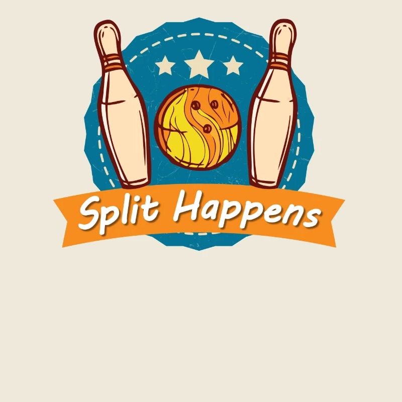 Split Happens T-Shirt Bowling Bowler Tee