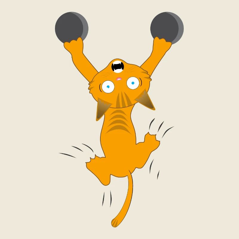 fallende Katze lustig Liebe cooles Geschenk