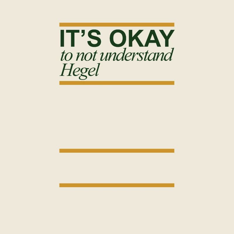Rien à comprendre est OK Hegel cadeau