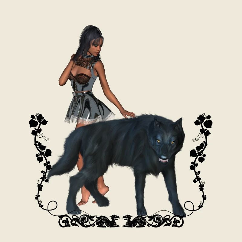 Mit dem Wolf umwerfend