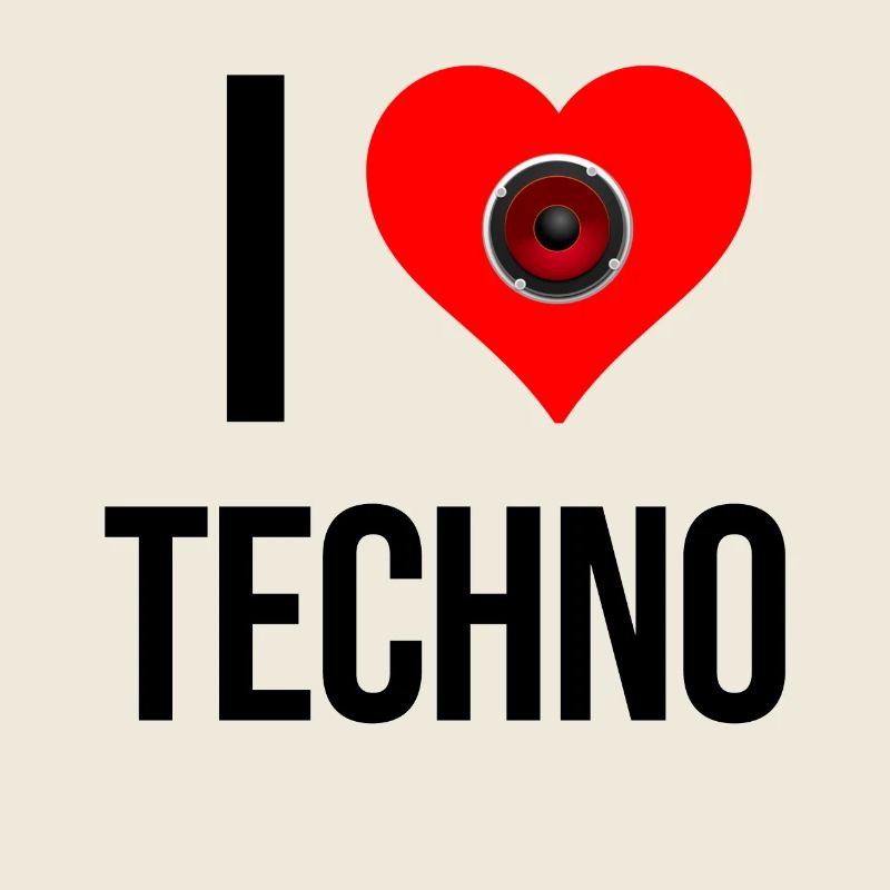 I Love Techno – battement de cœur avec basse