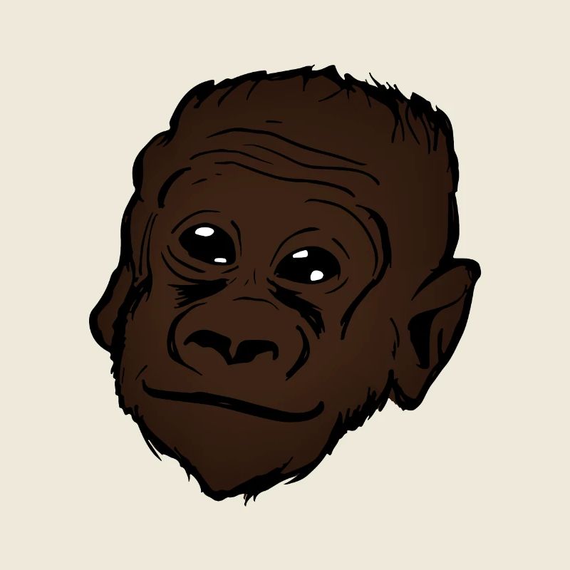 Gorilla Tiermotiv