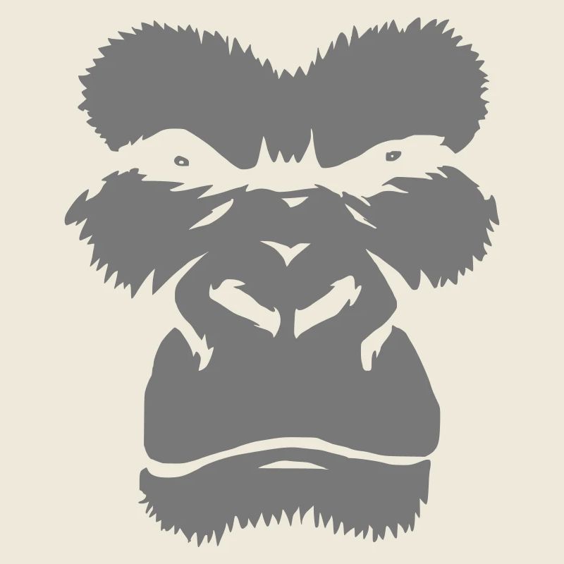 Silhouette de singe sauvage Graphique