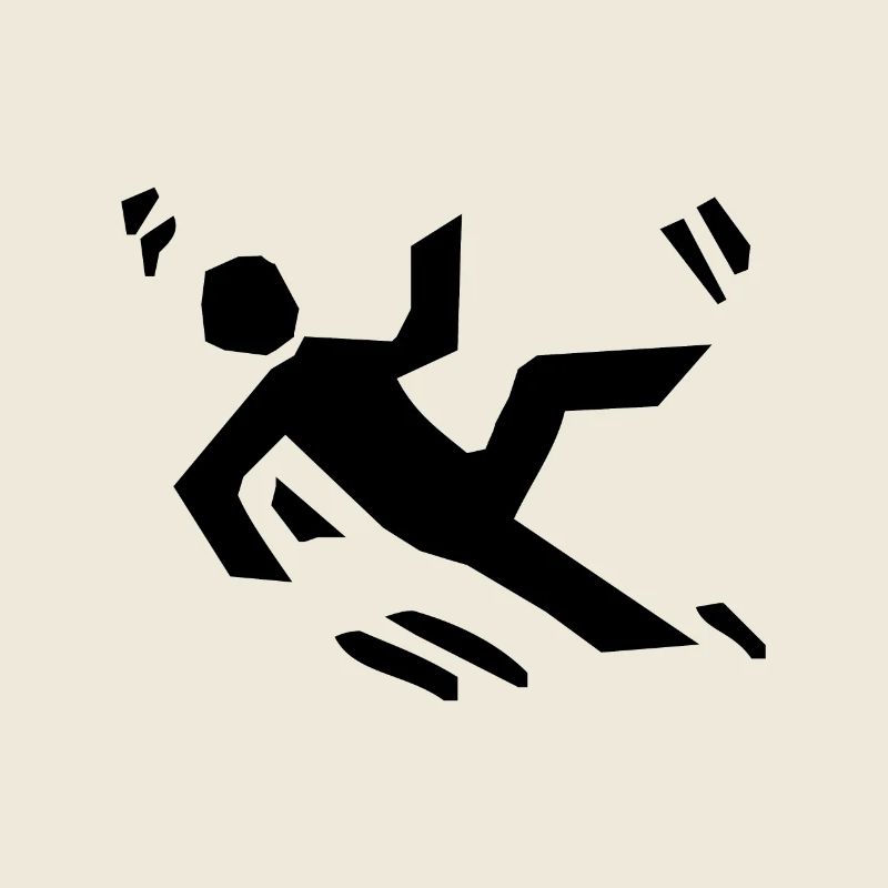 Attention, risque de glissade - Design humoristique