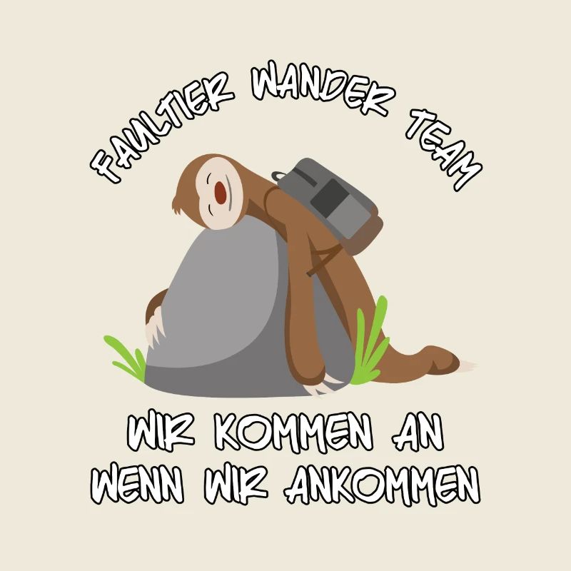 Faultier Wander Team Sloth Wandergruppe