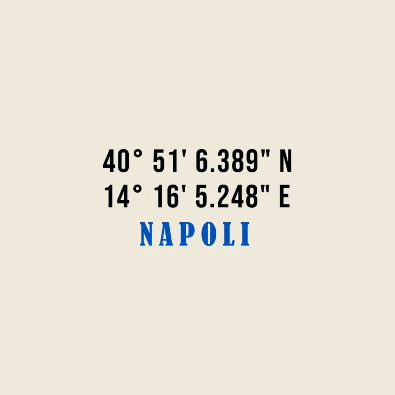 Napoli Coordinates Design - Minimaliste