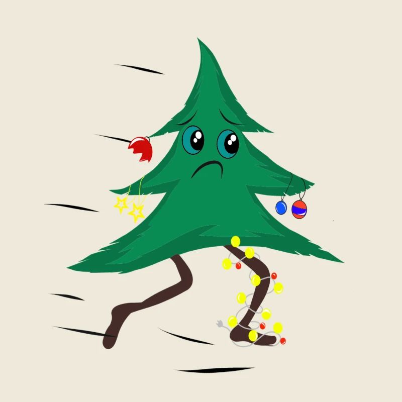 Laufender Weihnachtsbaum