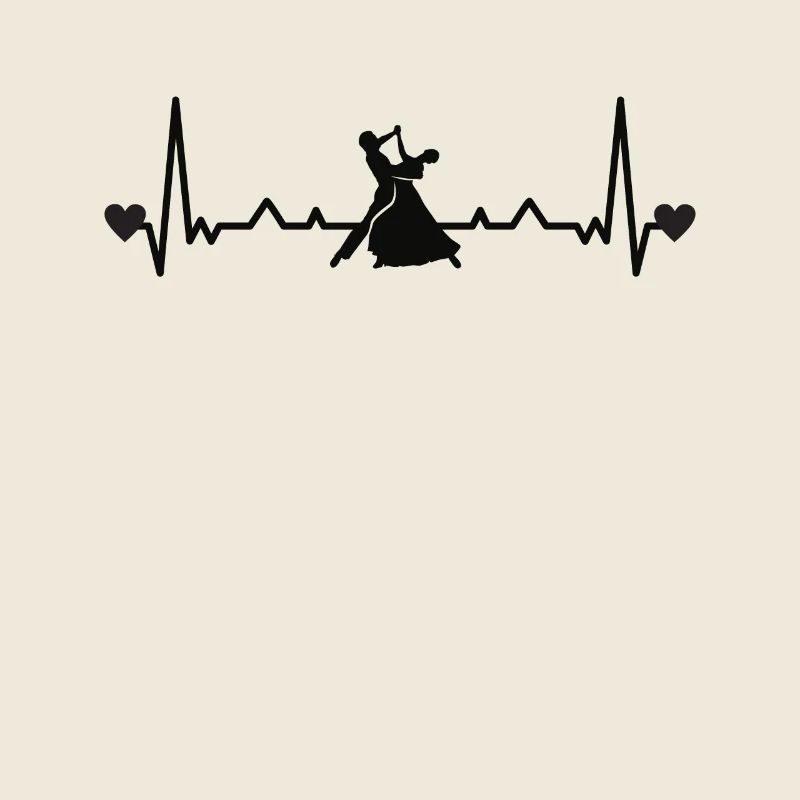 Heartbeat ECG Standard danse couple Slow Fox