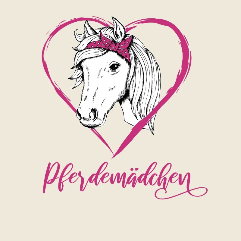 Pferdemädchen Reiten Pferde Herz Geschenk