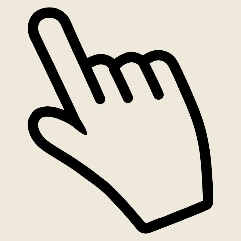 Hand pointing something with the index finger