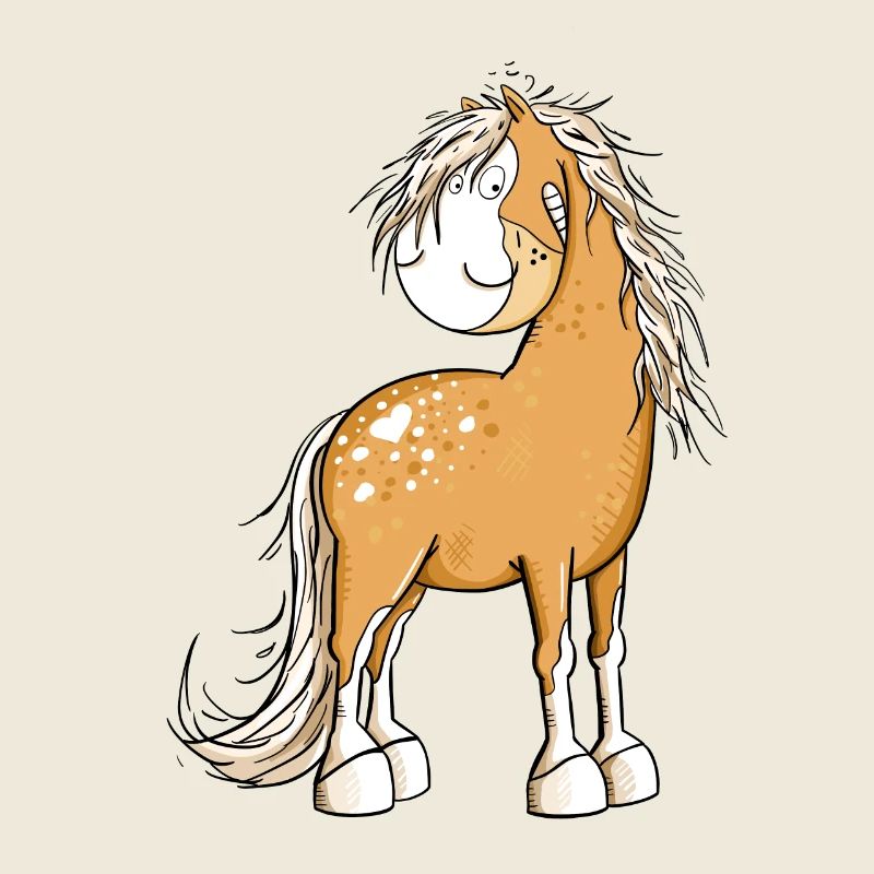 Happy Pferd I Pferdemotiv Fun
