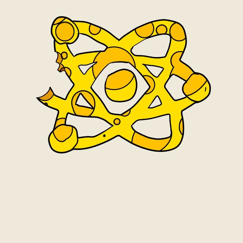 Atom Cheese Symbol Science Scientific
