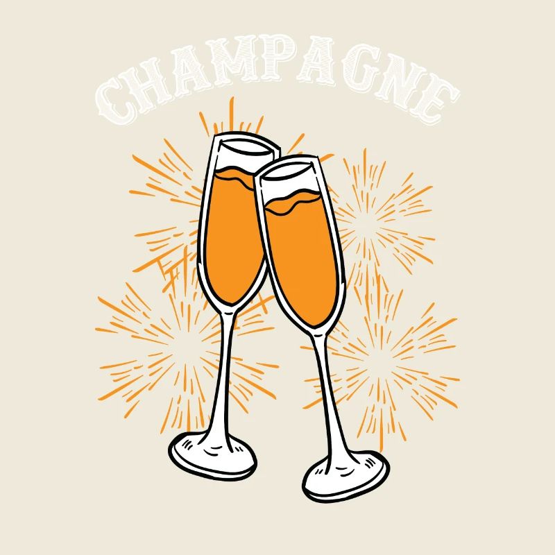 avec deux flûtes de