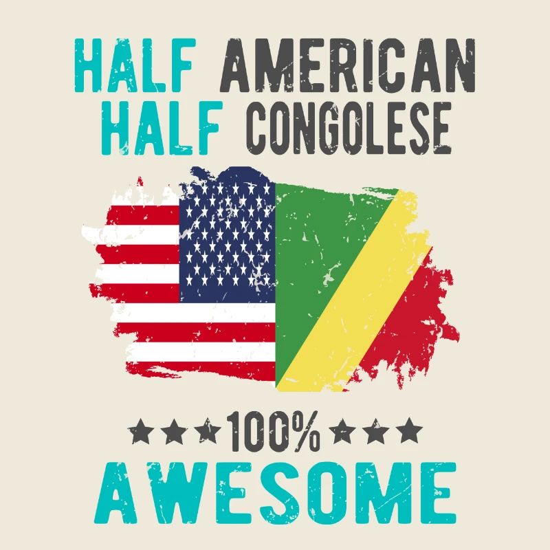 Half American, half Congolese