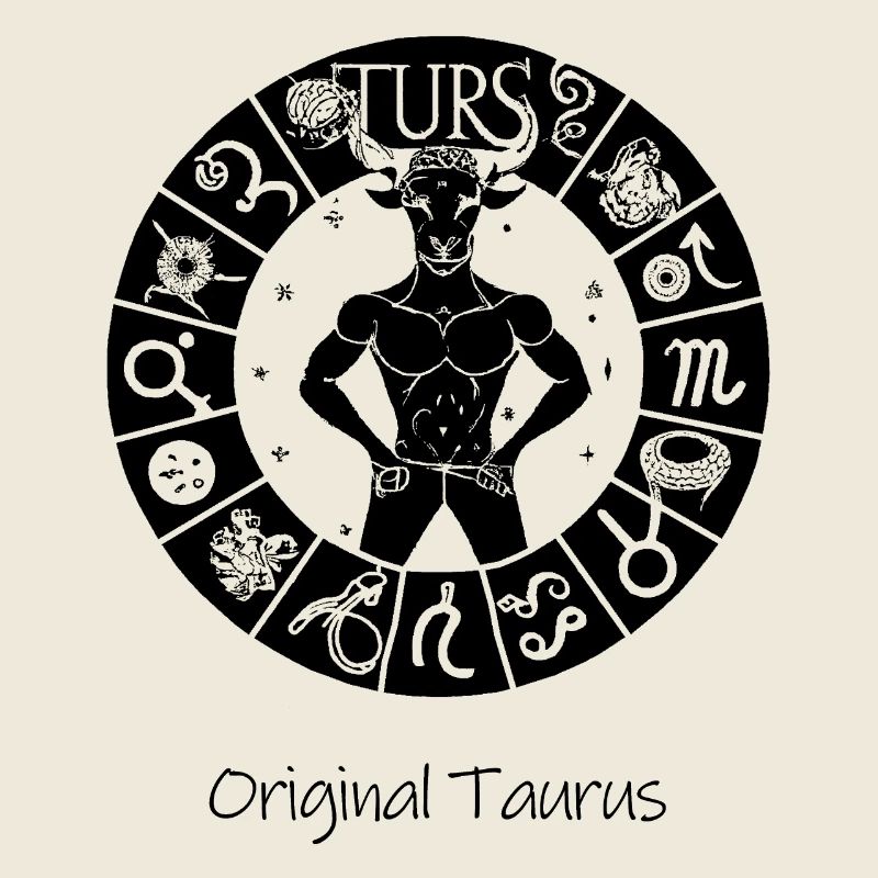 Sternzeichen Stier 001 schwarz
