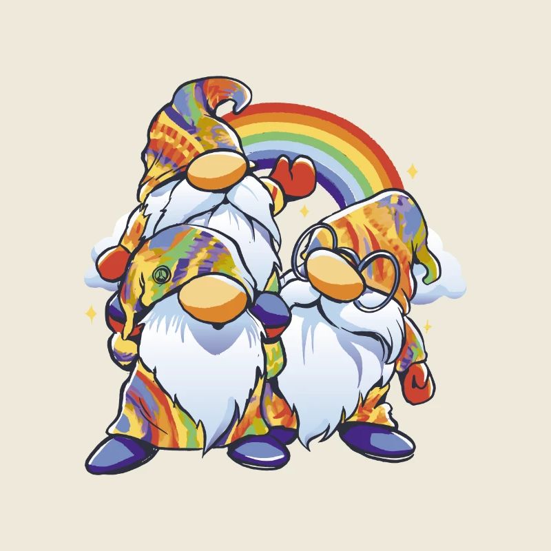 Duo Gnome Arc-en-ciel