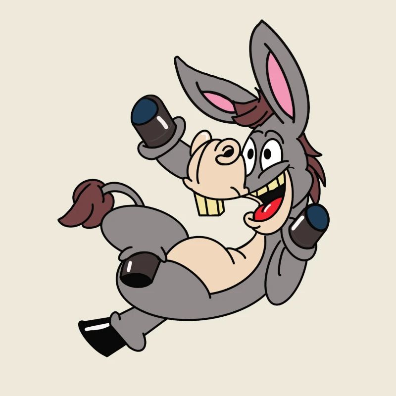 Lustiger Esel