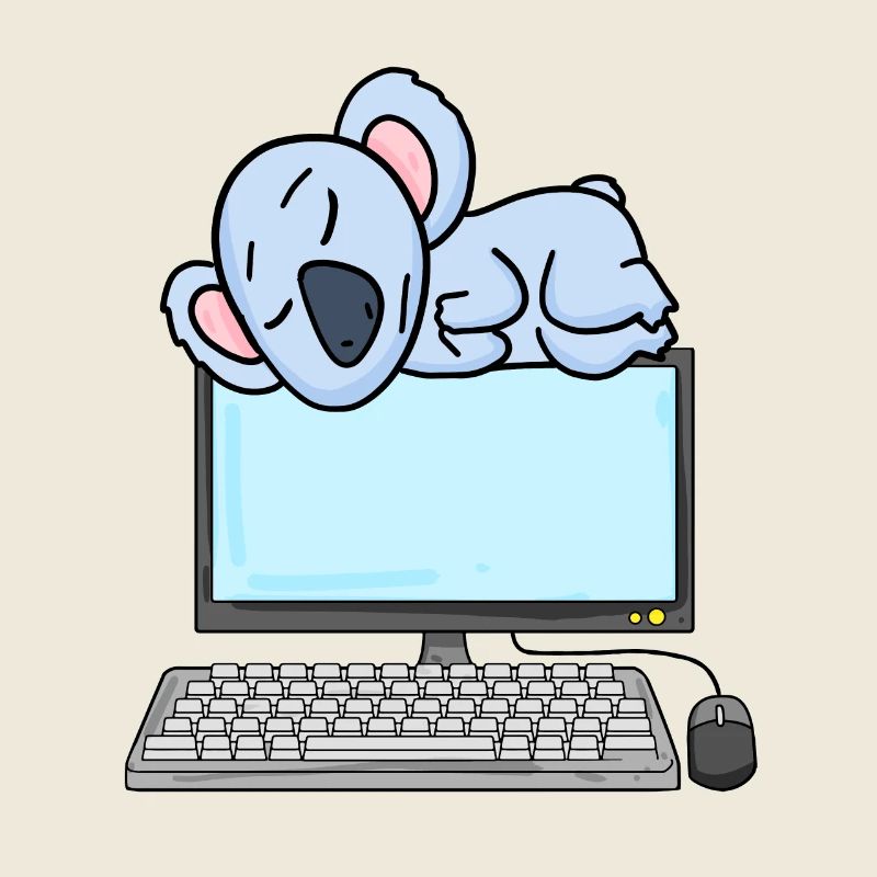 Koala Computer Nerd Programmer Gift