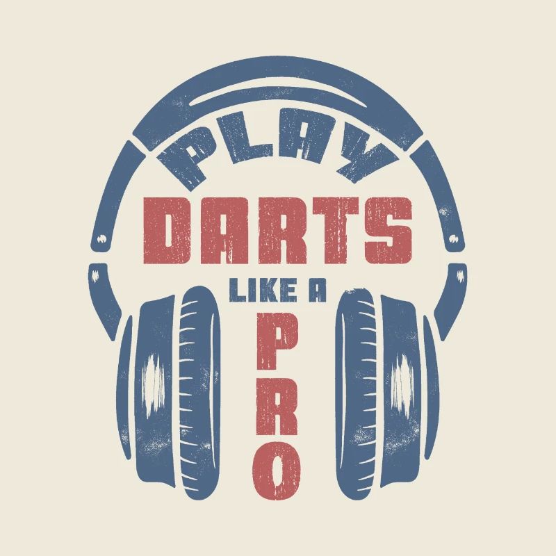Drôle de jeu de fléchettes comme un casque Pro
