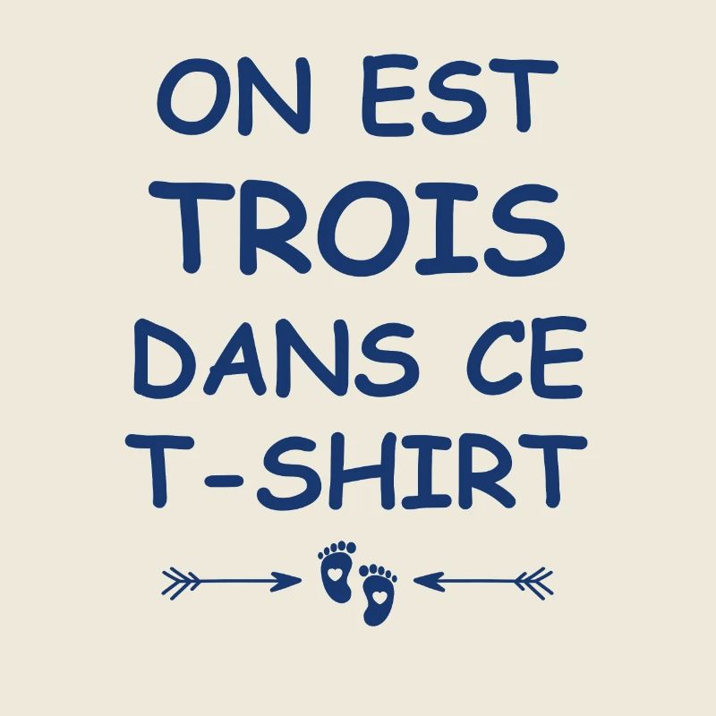 On est trois dans ce tshirt