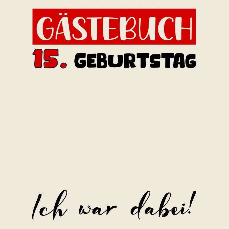 Gästebuch 15 Jahre Geburtstag Deko Bitte Eintragen