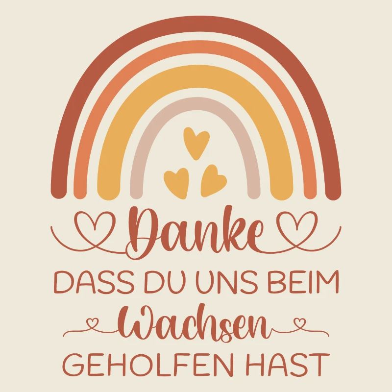 Boho Regenbogen Danke Abschied Kita Kindergarten