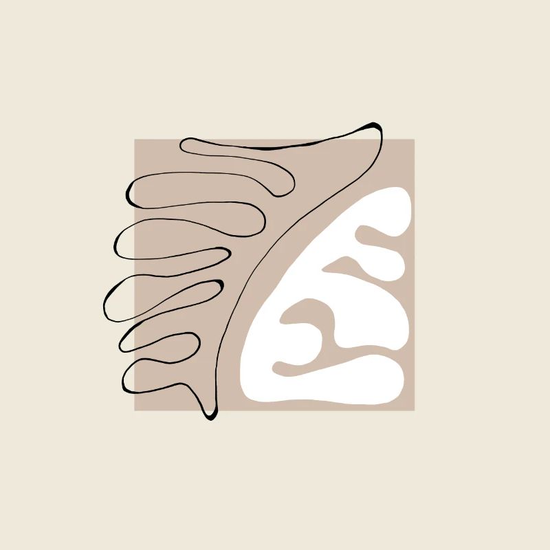 Cut out abstraktes Bild