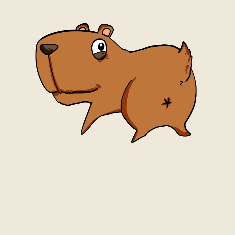 Capybara von hinten - Capybara Hintern