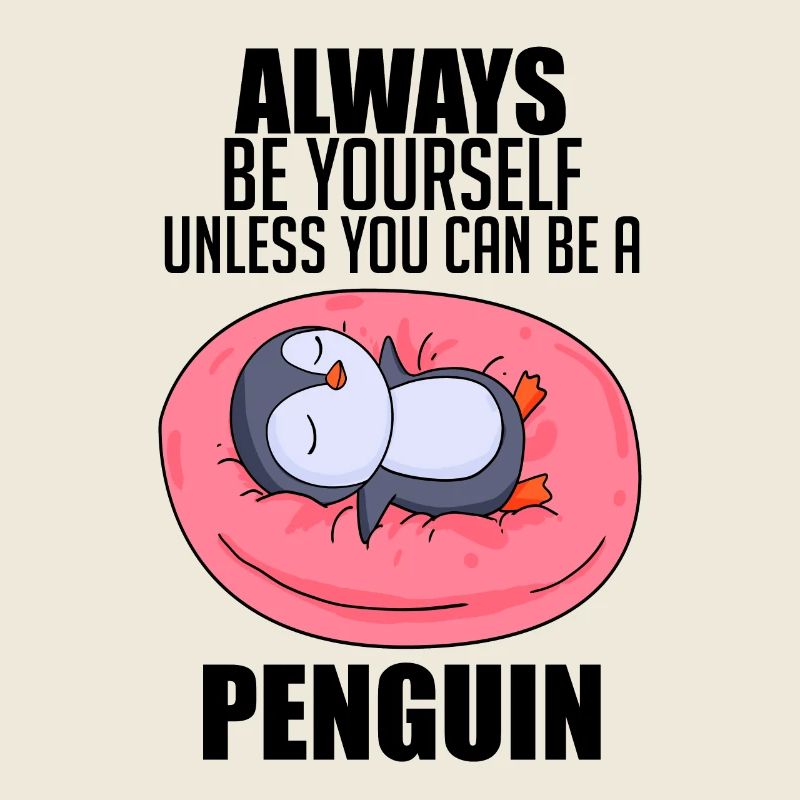 Pinguin Pinguine Spruch