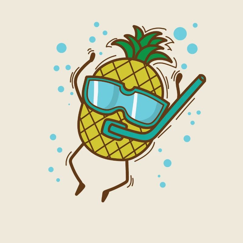 Pineapple Dips Tropical Sweet Fruit