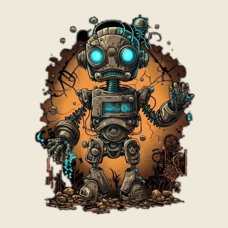 Netter kleiner Roboter