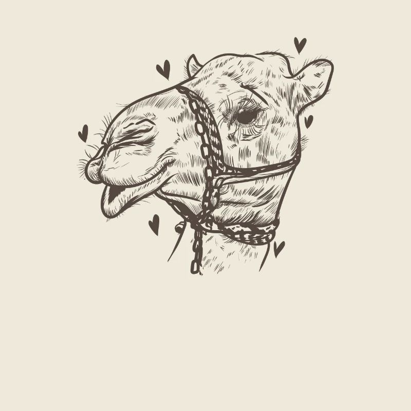 Kamel Karawane Wüste Dromedar Tier