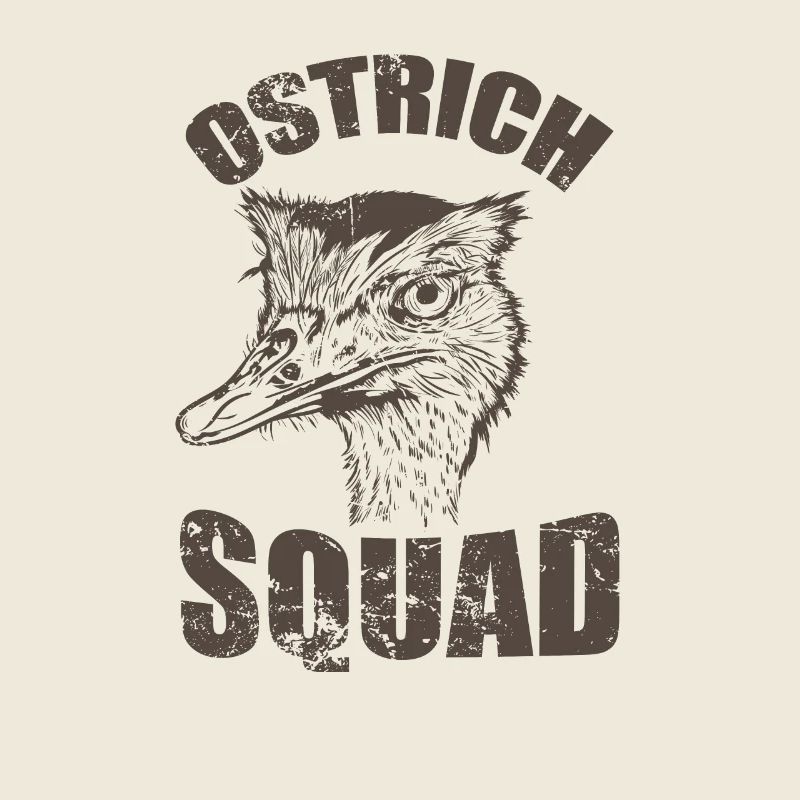 Ostrich Squad Vogel Strauß