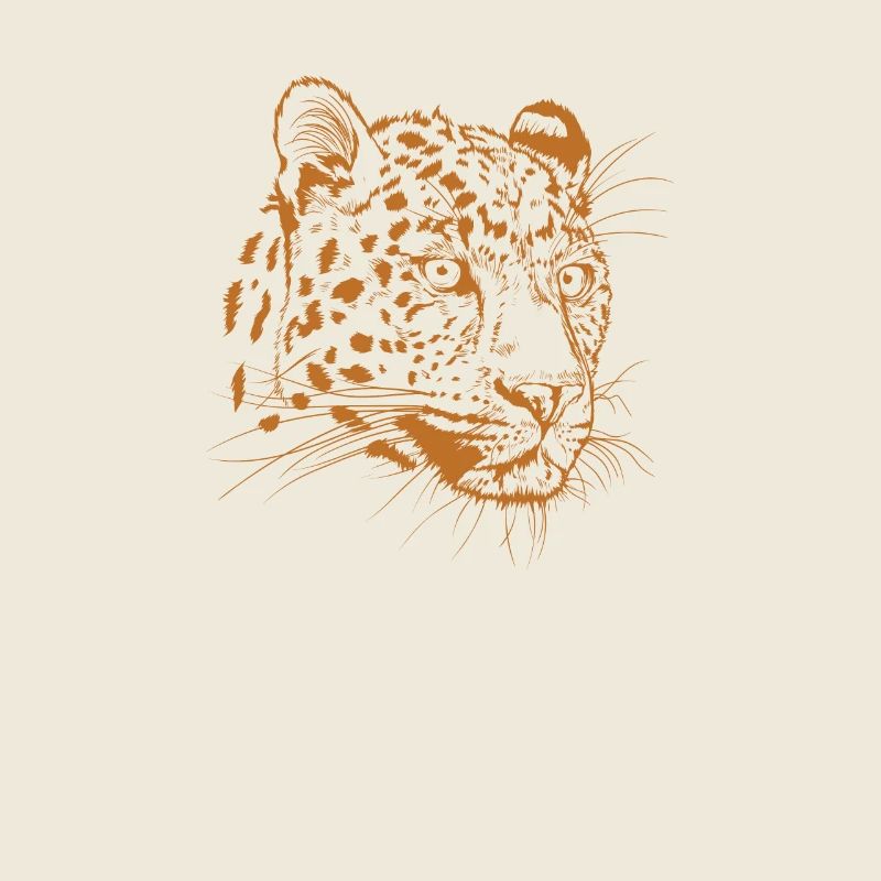 Leopard Head Big Cat Africa