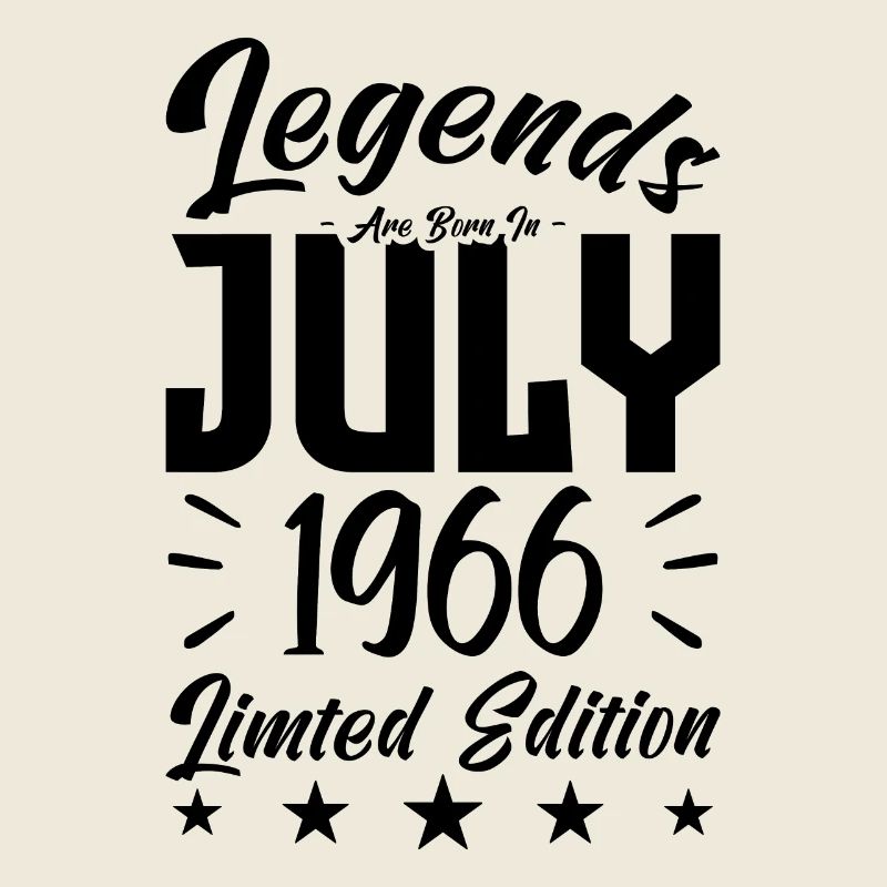 Geboren im Juli 1966. Geburtstagsgeschenk.
