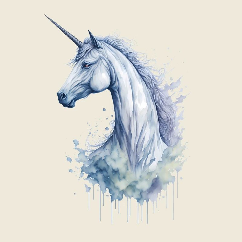 Ein bezauberndes Aquarell-Einhorn