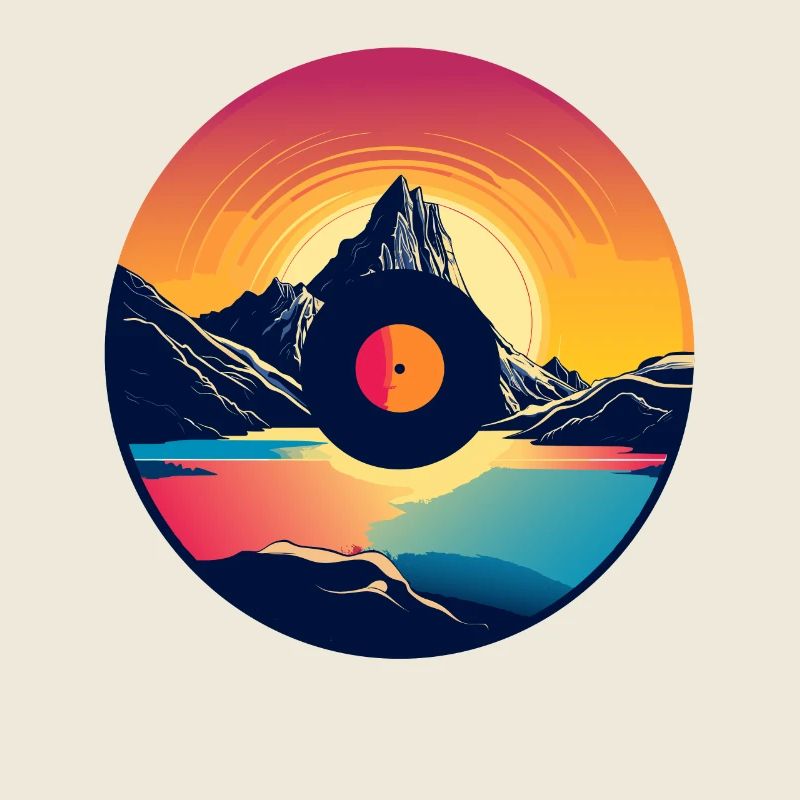 Vinyl transforms into mountain scenery