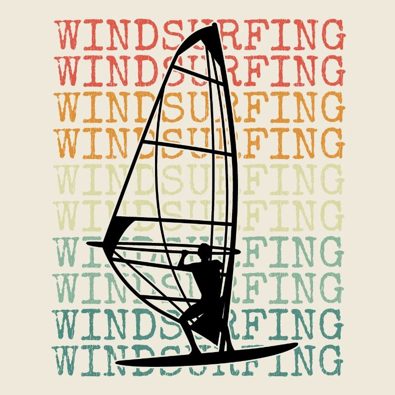 Windsurfing Retro Vintage