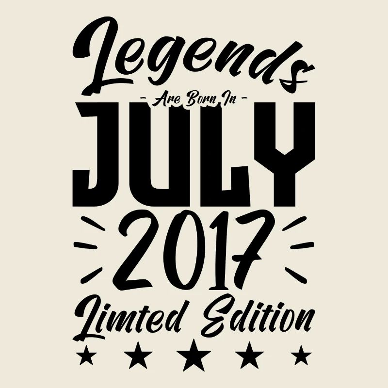 Geboren im Juli 2017. Geburtstagsgeschenk.