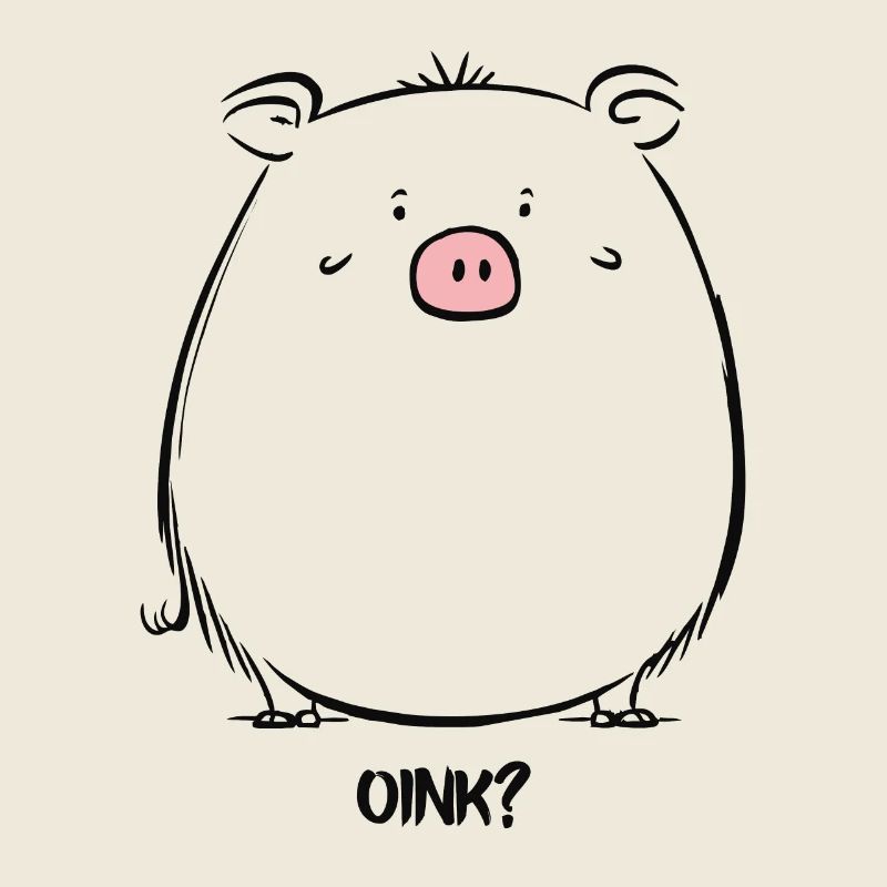 Cartoon Oink Pig