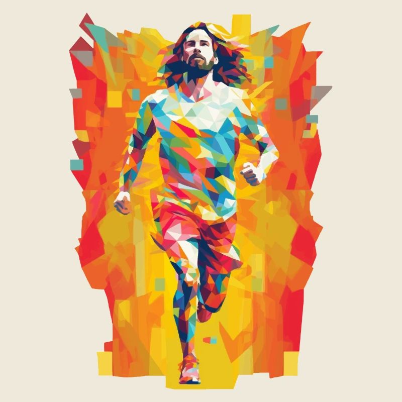 Équipe Jesus Low Poly Christian Hero
